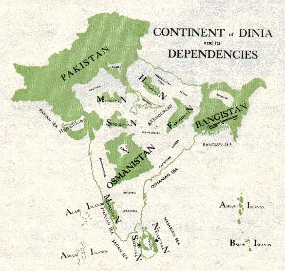 The Continent of Dinia