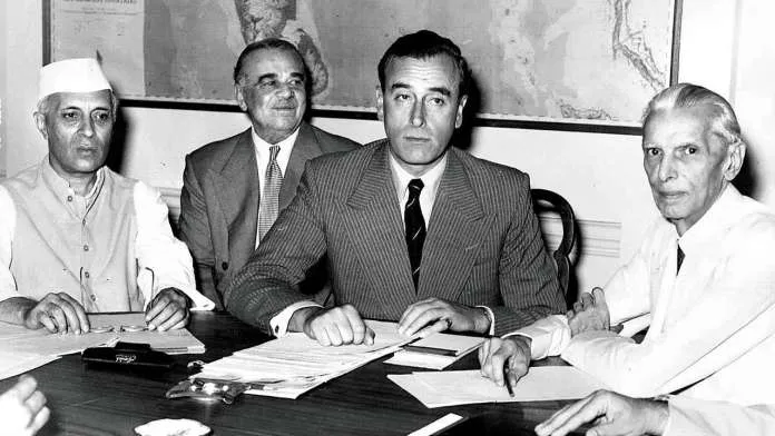 Nehru, Mountbatten and Jinnah